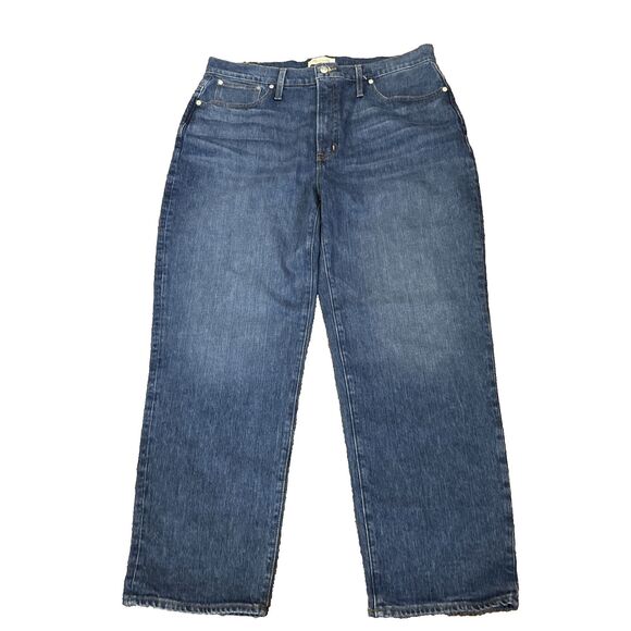 NEW Madewell Perfect Vintage Straight Jean in Mayfield Wash, NG251, 33x30 - Picture 1 of 14